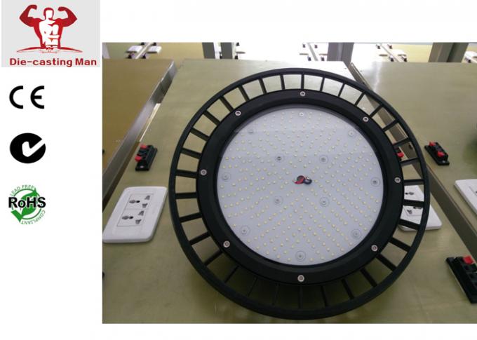 IP65 IK08 70-80 Ra LED Lampu Teluk Tinggi dari 100W Die casting Aluminium dengan Efisiensi Tinggi 120lm / W