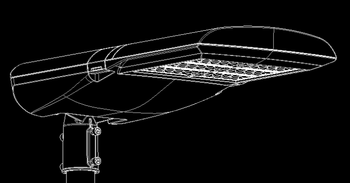 150lm / W Led Penerangan Jalan Raya Daya Tinggi Led Lampu Jalan IP66 Aluminium Die Casting