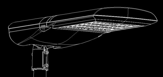 150lm / W Led Penerangan Jalan Raya Daya Tinggi Led Lampu Jalan IP66 Aluminium Die Casting