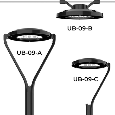 Lampu Taman Luar Ruangan Simetris Led IK08 IP66 Perlengkapan Pencahayaan Taman