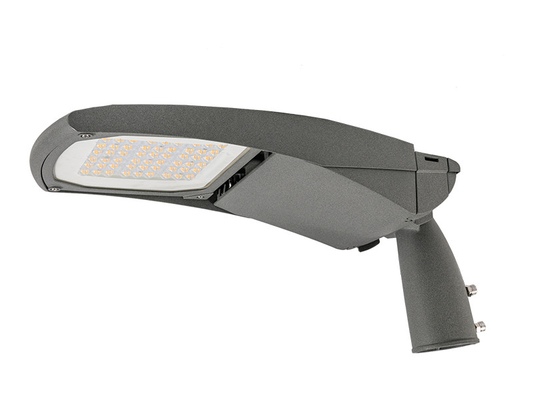 Perumahan Lampu Jalan Kaca Tempered Ultra Clear Die Casting Aluminium 160lm / W