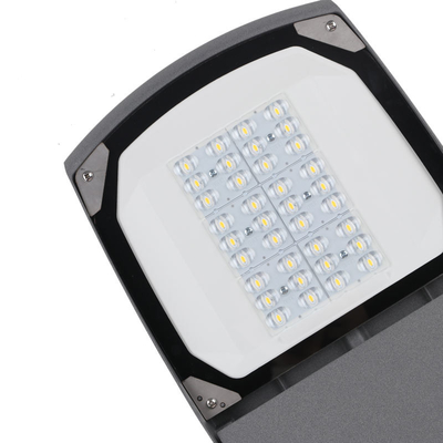 IK08 Tempered Glass Led Street Light Housing ADC12 IP66 Untuk Outdoor