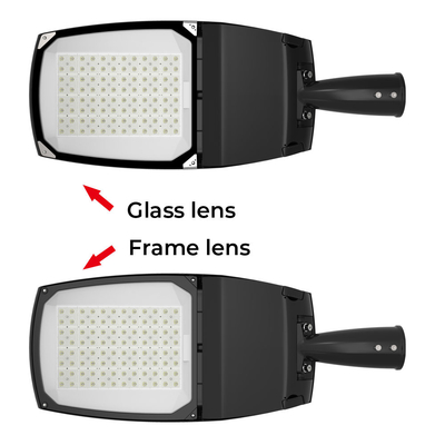 50w 100w Outdoor Led Lampu Jalan Bingkai Kaca Optik Untuk Semua Jalan
