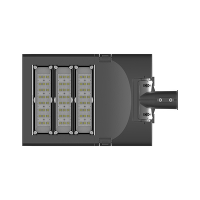 Luar Ruangan Dua Lensa Modul 150W Led Lampu Jalan Perlindungan IP66 Tahan Air Kelas I