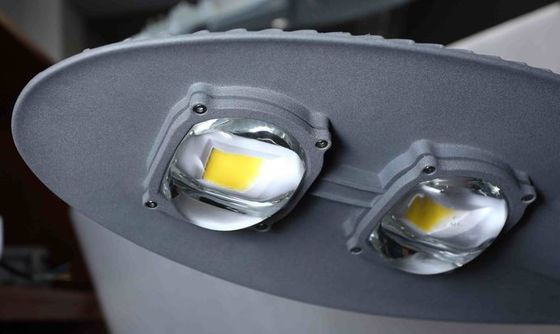 ENEC CB Aluminium Led Lampu Jalan Untuk Jalan Utama Lensa COB Led Chip Nema 7 Pin