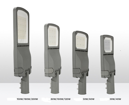 Perlengkapan Lampu Jalan Smart City 80W Braket Lumen Tinggi Dapat Disesuaikan 150lm/W