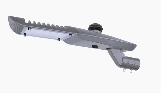 200w 140lm/W Lampu Jalan Led Hitam Die Casting Aluminium Daya Lumen Tinggi
