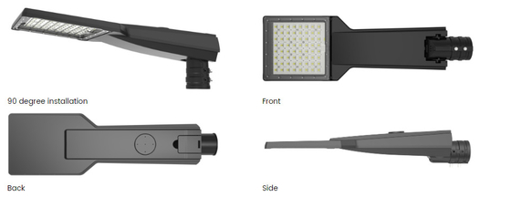 Die Casting Aluminium Outdoor Road Light IK08 150w Lampu Jalan Kecerahan Tinggi