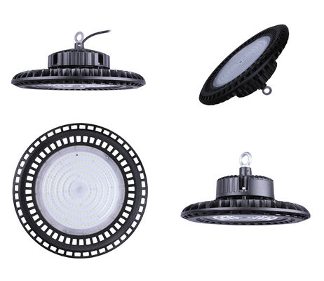 Suhu Warna 3000K-6000K UFO Lampu High Bay 200W 120° Sudut Sinar