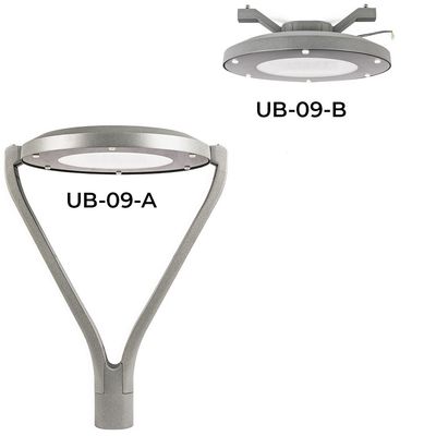 Die Casting Aluminium Led Pole Top Light 30w 40w 60w 90w 100w Lampu Taman tiang dipasang
