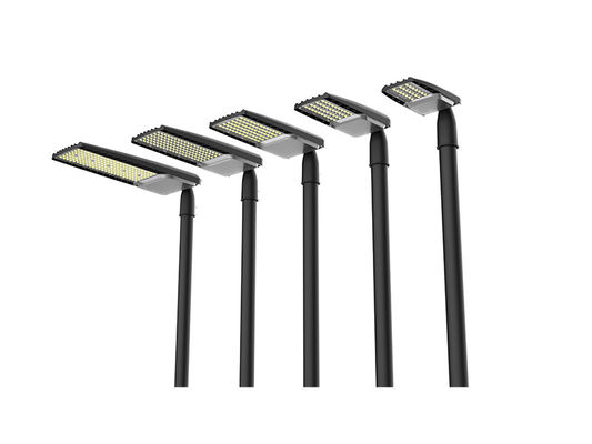 30 hingga 320W lampu jalanan ekonomi dengan tubuh die casting dan lensa modular Bracket disesuaikan untuk jalan