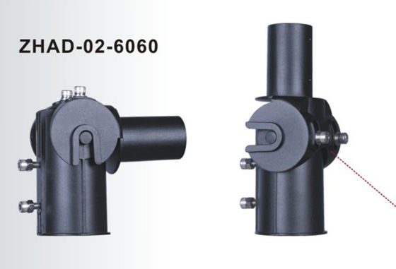 Die Casting Aluminium 60mm LED Street Light Adapter Bracket Adjustable Lamp Arm