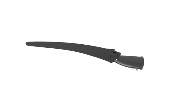 Disesuaikan 120° Beam Angle LED Street Light Housing Warna tubuh abu-abu gelap